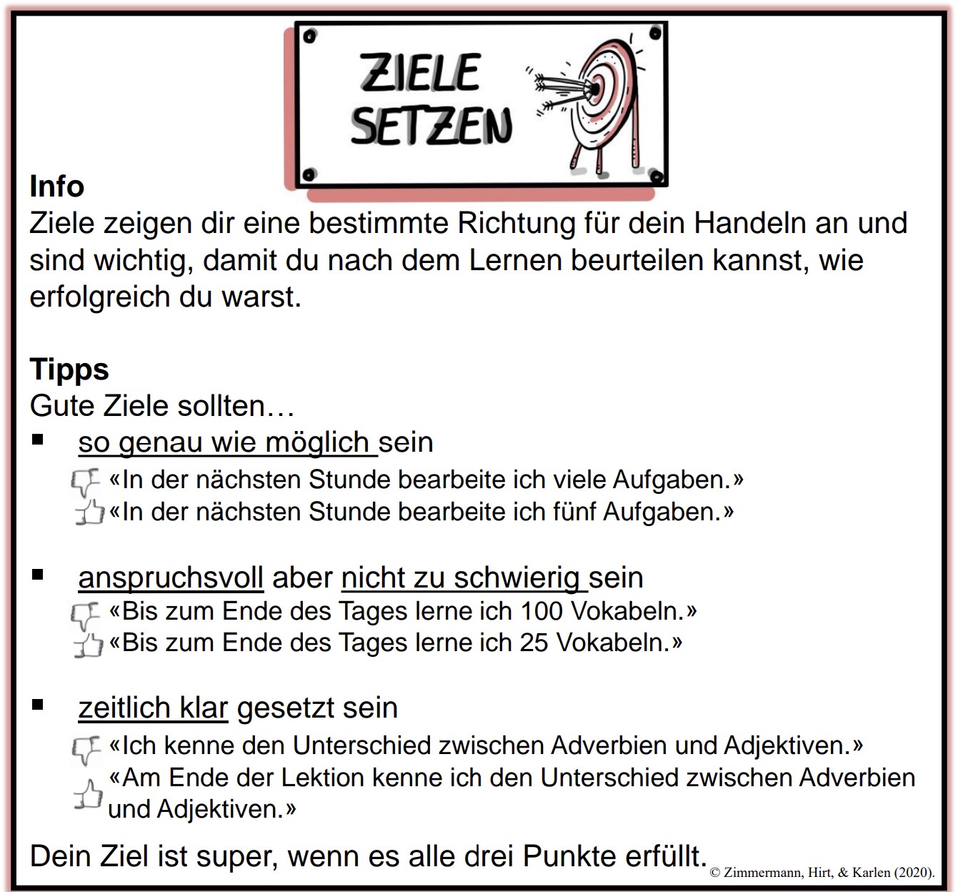 Ziele setzen