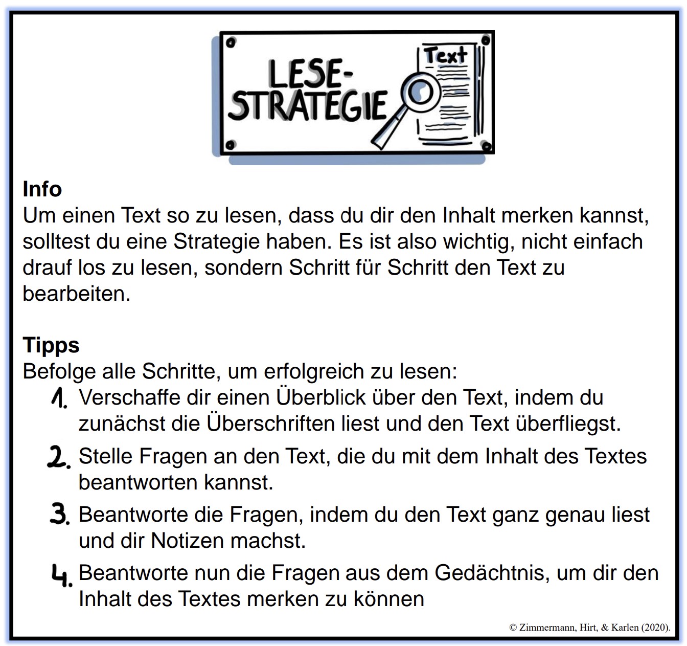 Lesestrategie